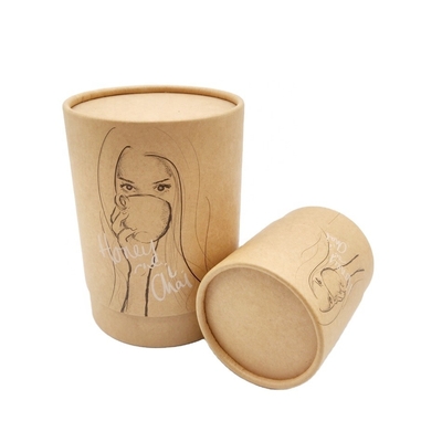 Kraft Eco Friendly Paper Tube Packaging, wielokrotnego użytku Pudełko papierowe z nadrukiem CMYK