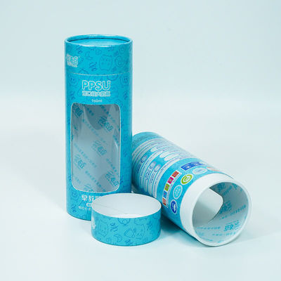 100 ml opakowanie z tuby papierowej z okienkiem, wytłaczane pudełko z papieru okiennego z PVC