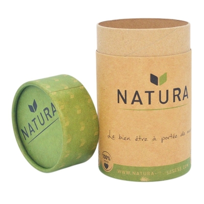Drukowana żywność Kraft Paper Tube Okrągły cylinder Herbata Ciasteczka Opakowanie cukierków