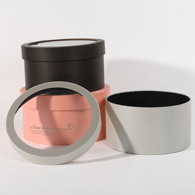 Pudełko z rurką kwiatową Opakowanie Okrągły górny cylinder okienny Eleganckie pudełko upominkowe