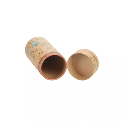 Niestandardowe drukowanie logo Kraft Paper Tube do pakowania kawy i herbaty