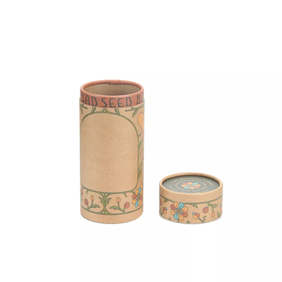 Niestandardowe drukowanie logo Kraft Paper Tube do pakowania kawy i herbaty