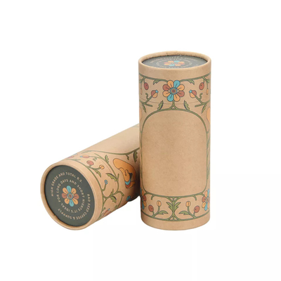 Niestandardowe drukowanie logo Kraft Paper Tube do pakowania kawy i herbaty