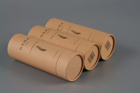 120 ml opakowanie tubki z balsamem do ciała, okrągły pojemnik z papieru z recyklingu do pielęgnacji skóry