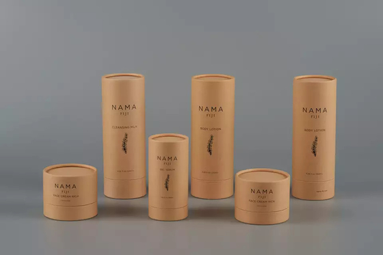 120 ml opakowanie tubki z balsamem do ciała, okrągły pojemnik z papieru z recyklingu do pielęgnacji skóry