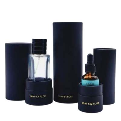 30ml 50ml 100ml Czarna tekturowa tubka na perfumy z wkładką EVA