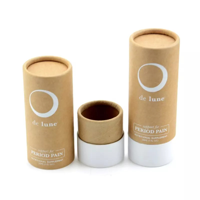 ODM Cosmetic Paper Tube Packaging Tłoczenie na gorąco Matowe lakierowanie