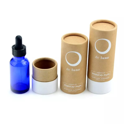 ODM Cosmetic Paper Tube Packaging Tłoczenie na gorąco Matowe lakierowanie