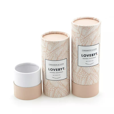 Pasta do zębów Cylinder Tube Packaging Drukowanie okrągłych pudełek do pakowania kosmetyków do higieny osobistej