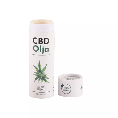 10 ml Olejek eteryczny CBD Okrągłe opakowanie z tuby papierowej Opakowanie tub kosmetycznych