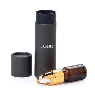 Niestandardowe logo z nadrukiem Black Kraft Essential Oil Tube Opakowanie tubki z papieru kosmetycznego
