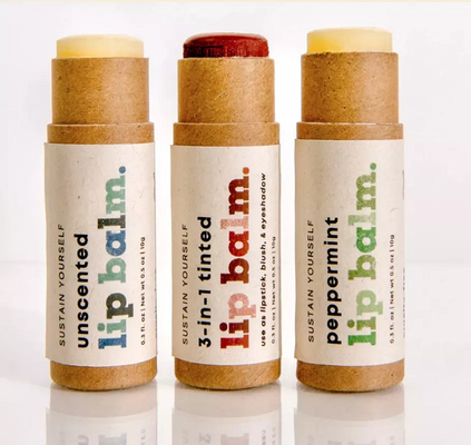 0,5 uncji Kraft Paper Balsam do ust, kartonowe dezodoranty z tektury Push Up Tubes