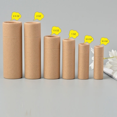 Biodegradowalne tuby tekturowe bez plastiku, pudełko z tekturową tubą 21 mm