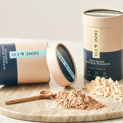 Food Grade Collagen Powder Paper Tube Canister Kartonowe opakowanie na proszek białkowy