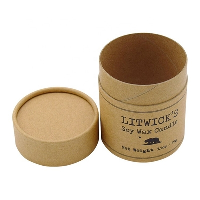 Opakowanie cylindrów papierowych o pojemności 3,5 uncji Niestandardowe logo Kraft Paper Tube Boxes