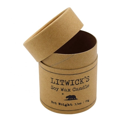 Opakowanie cylindrów papierowych o pojemności 3,5 uncji Niestandardowe logo Kraft Paper Tube Boxes