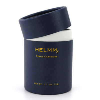 Pudełka kartonowe na produkty kosmetyczne Druk jedwabiu Tłoczenie Cylindryczne