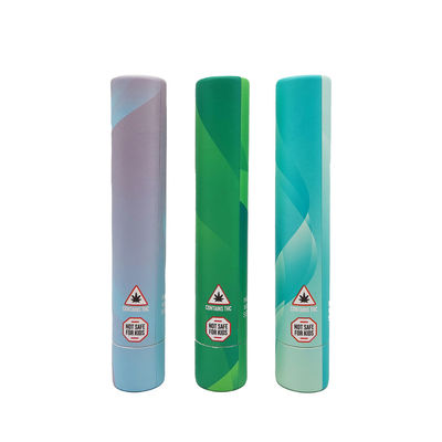 Blisterowa tuba papierowa odporna na dzieci, okrągłe pojemniki kartonowe OEM z pokrywkami