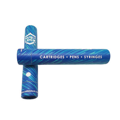 Blisterowa tuba papierowa odporna na dzieci, okrągłe pojemniki kartonowe OEM z pokrywkami