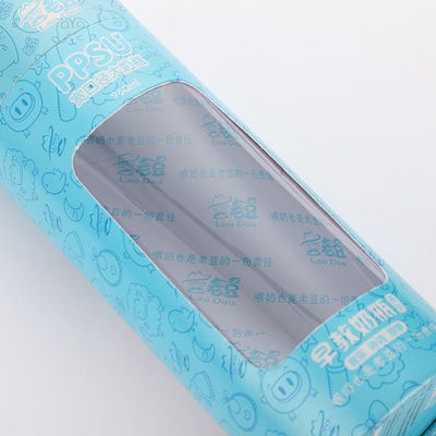 100 ml opakowanie z tuby papierowej z okienkiem, wytłaczane pudełko z papieru okiennego z PVC