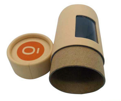 Opakowanie z tuby papierowej Flexo z okienkiem, opakowanie z przezroczystym okienkiem o grubości 2 mm