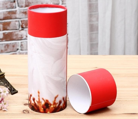 Aksamitna poduszka Papierowa tuba na długopisy, tłoczone kartonowe cylindry z pokrywkami