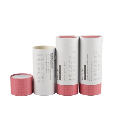 Prezentacja pióra Cylinder Opakowanie z tuby papierowej Tektura CMYK Tłoczenie na gorąco
